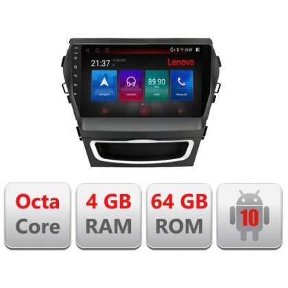 Navigatie HHyundai Santa Fe IX45 E-209 Octa Core cu Android Radio Bluetooth Internet GPS WIFI DSP 4+64GB 4G