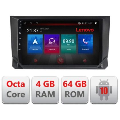 Navigatie Seat Ibiza 2017- E-IBZ Octa Core cu Android Radio Bluetooth Internet GPS WIFI DSP 4+64GB 4G