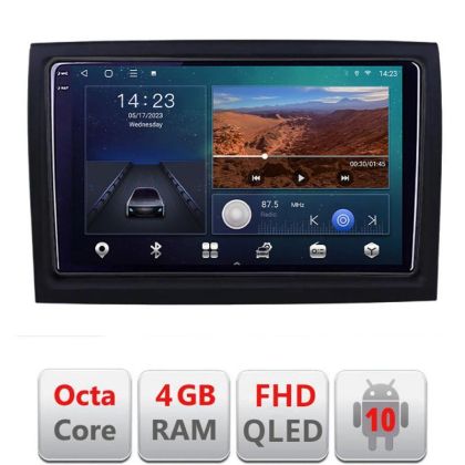 Navigatie Fiat ducato 2006- B-DUCATO Android Ecran QLED octa core 4+64 carplay android auto KIT-ducato+EDT-E309V3 v1