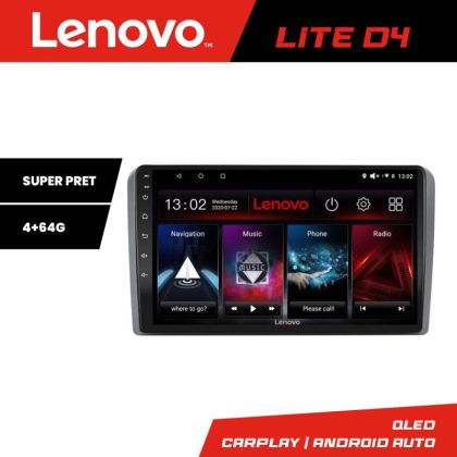 Navigatie Audi A3 8P Quad Core Lenovo Kit-049 4+64 GB Android Waze USB Navigatie Internet Youtube Radio