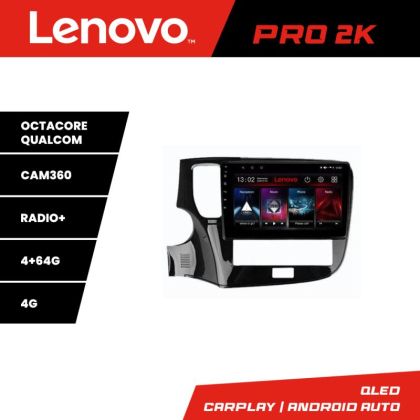 Navigatie Mitsubishi Oultander 2020- Lenovo Kit-1230-20 8 core QLED 2K 4+64 360 Android Waze USB Navigatie Internet Youtube Radio