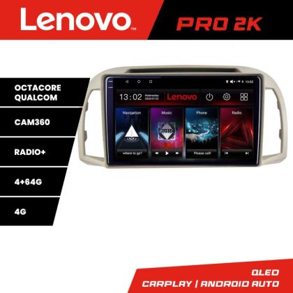 Navigatie Mini 2007-2011 8 core QLED 2K 4+64 360 Android Waze USB Navigatie Internet Youtube Radio Lenovo