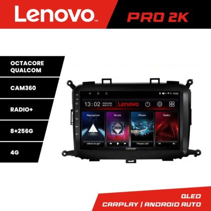 Navigatie Kia Carens 2013-2018 Lenovo Kit-2023 8 core QLED 2K 8+256 360 Android Waze USB Navigatie Internet Youtube Radio