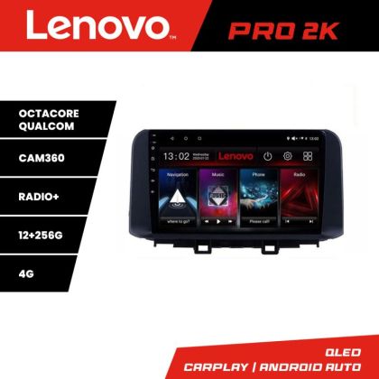 Navigatie Hyundai Kona Lenovo Kit-1058 8 core QLED 2K 12+256 360 Android Waze USB Navigatie Internet Youtube Radio