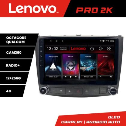 Navigatie Lexus IS 2005-2011 Lenovo Kit- IS 8 core QLED 2K 12+256 360 Android Waze USB Navigatie Internet Youtube Radio