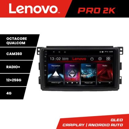 Navigatie Smart 2005-2010 Lenovo Kit-SMART05 8 core QLED 2K 12+256 360 Android Waze USB Navigatie Internet Youtube Radio