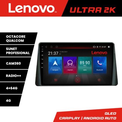 Navigatie Ford Focus 4 Kuga 2018-2023 Lenovo 8 core QLED Qualcomm 4+64 360 Android Waze USB Navigatie Internet Youtube Radio