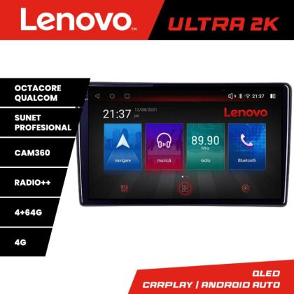 Navigatie Toyota Android radio gps internet 8 core QLED Qualcomm 4+64 360 Lenovo v1