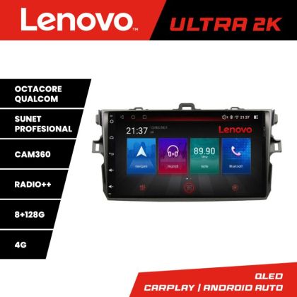 Navigatie Toyota Corolla 2007-2013 M-063 Octa Core Android Radio Bluetooth GPS WIFI/4G DSP 2K 8+128GB 360 Tosli