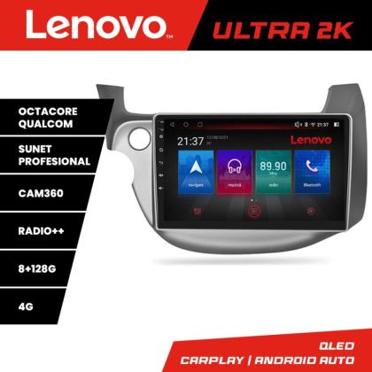 Navigatie Honda Fit 2008-2013 Octacore, 8 Gb RAM, 128 Gb Hdd, 4G, Qled 2K, DSP, Carplay AA, 360, Bluetooth