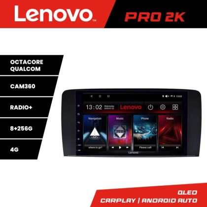 Navigatie Mercedes Clasa R Lenovo Kit-215 8 core QLED 2K 8+256 360 Android Waze USB Navigatie Internet Youtube Radio