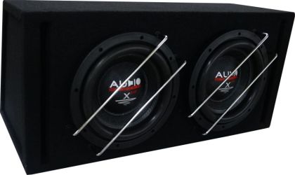 Subwoofer pasiv cu incinta 60L Audio System HX 10 EVO BR-2, 700(2x350) watts, 2x4 ohm, 2 x 250mm, 2 x 10", high end, 2 difuzoare, bass reflex