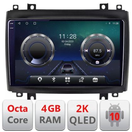 Navigatie Cadillac CTS intre anii 2003-2007 Android Octa Core Ecran 2K QLED GPS 4G 4+32GB 360 KIT-CTS+EDT-E410-2K