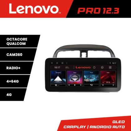 Navigatie Mitsubishi Spacestar Lenovo PRO 4+64 12.3 inch qled android 4G DSP gps internet  Kit-spacestar