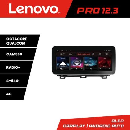 Navigatie Toyota Prius 2009-2014 Lenovo PRO 4+64 12.3 inch qled android 4G DSP gps internet  Kit-TY39