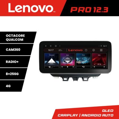 Navigatie Hyundai Tucson 2019 Lenovo PRO 8+256 12.3 inch qled android 4G DSP gps internet  Kit-1135