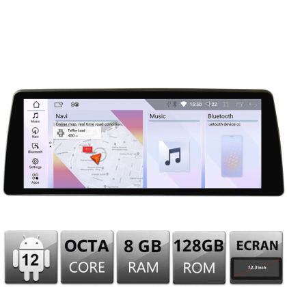 Navigatie dedicata Edotec BMW Seria 6 F06 masini cu CIC Android ecran 12.3" 8+128 4G BT