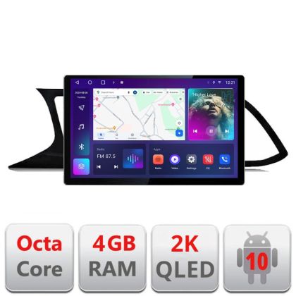 Navigatie dedicata Seat Leon MIB  Quad Core N-306 Edonav ecran 13" 2K 8 si 128 Android Waze USB Navigatie 4G 360 Toslink Youtube R