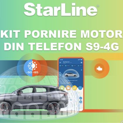 Kit pornire motor Volvo XC60 gen 1 2008-2016, aplicatie telefon 4G (montaj inclus) - Starline S9 v2 4G