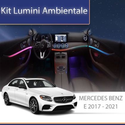 Lumini Ambientale chenar display 64 de culori Mercedes E W213 control pe sistemul original sau telefon