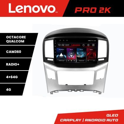 Navigatie Hyundai H1 Starex 2016- Lenovo Kit-H1 8 core QLED 2K 4+64 360 Android Waze USB Navigatie Internet Youtube Radio