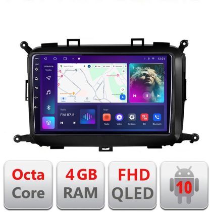 Navigatie Kia Carens 2013-2018 B-2023 Android Ecran QLED octa core 4+64 carplay android auto KIT-2023+EDT-E309V3