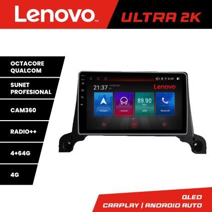 Navigatie Peugeot 5008 2016-2020 Lenovo Kit-5008 8 core QLED Qualcomm 4+64 360 Android Waze USB Navigatie Internet Youtube Radio