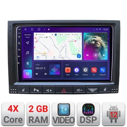 Navigatie VW Touareg 2004-2010  2+32 GB Android Waze USB Navigatie Internet Youtube Radio Kit-042-v2+EDT-E209