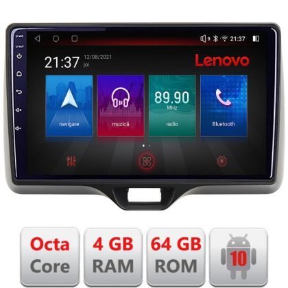 Navigatie Toyota Yaris 2020- Android radio gps internet Octa Core 4+64 LTE kit-yaris2020+EDT-E510-PRO