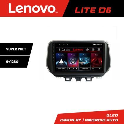 Navigatie Hyundai Tucson 2019 Quad Core Lenovo Kit-1135 8 core 6+128 GB Android Waze USB Navigatie Internet Youtube Radio