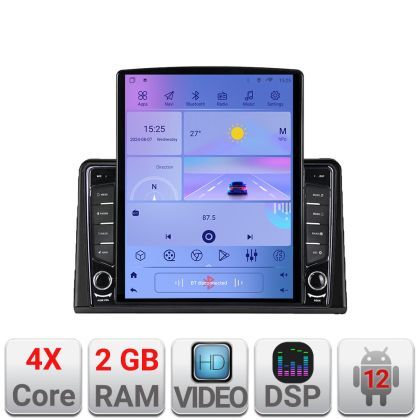 Navigatie Renault Express ecran tip TESLA 9.7" cu Android Radio Bluetooth Internet GPS WIFI 2+32 DSP Quad Core