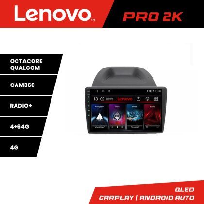 Navigatie Ford Fiesta 2012-2018 Lenovo Kit-256 8 core QLED 2K 4+64 360 Android Waze USB Navigatie Internet Youtube Radio