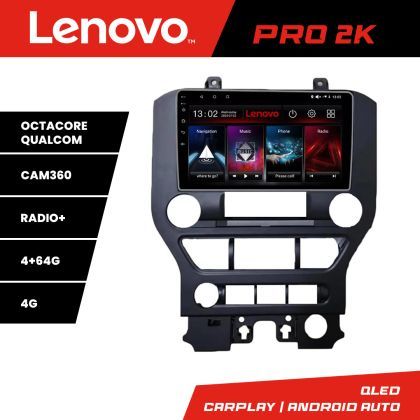 Navigatie Ford Mustang 2015-2020 Lenovo Kit-MUSTANG 8 core QLED 2K 4+64 360 Android Waze USB Navigatie Internet Youtube Radio