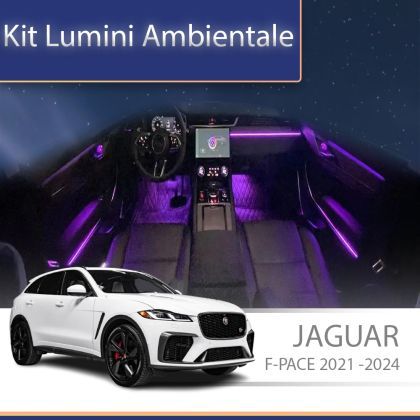 Lumini Ambientale Jaguar F-PACE 2021-2024 set complet control telefon sau sistem original