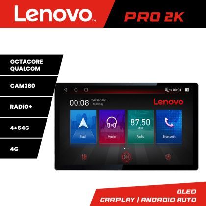 Navigatie Toyota Lenovo PRO 4+64 13 inch 2K android 4G DSP gps internet  Kit-toyota-universal