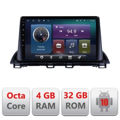 Navigatie Mazda 3 2014-2019 C-463 Octa Core cu Android Radio Bluetooth Internet GPS WIFI 4+32GB