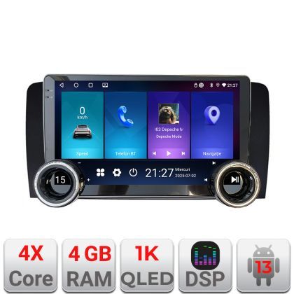 Navigatie Mercedes Clasa R Kit-215 Edotec  4+64 10.5 inch Incell 1K android Wifi 5Ghz gps internet