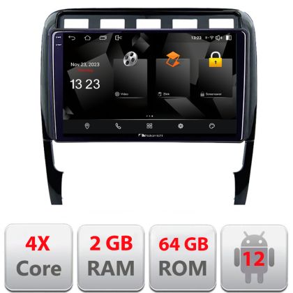Navigatie Porsche Cayenne 2002-2011 5230-443 Android Ecran 720P Quad Core 2+64 carplay android auto