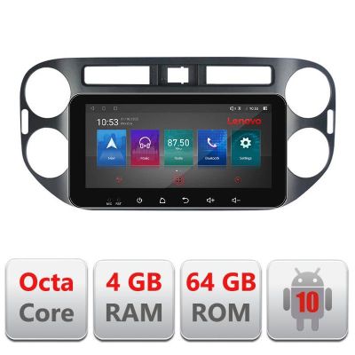 Navigatie VW Tiguan 2009-2015 Android radio gps internet Octa Core 4+64 LTE ecran de 10.33' wide Kit-489v2+EDT