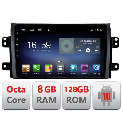 Navigatie SUZUKI SX4 2006-2013 F-124 Octa Core cu Android Radio Bluetooth Internet GPS WIFI DSP 8+128GB 4G