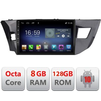 Navigatie Toyota Corolla 2013-2017 F-470 Octa Core cu Android Radio Bluetooth Internet GPS WIFI DSP 8+128GB 4G