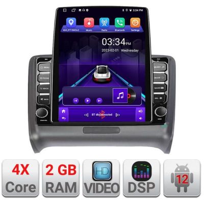 Navigatie Audi TT 2004-2011 K-078 ecran tip TESLA 9.7" cu Android Radio Bluetooth Internet GPS WIFI 2+32 DSP Quad Core