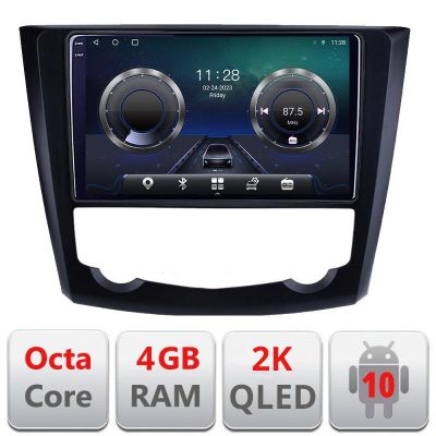 Navigatie Renault Kadjar C-9030 Android Octa Core Ecran 2K QLED GPS 4G 4+32GB 360 KIT-9030+EDT-E409-2K