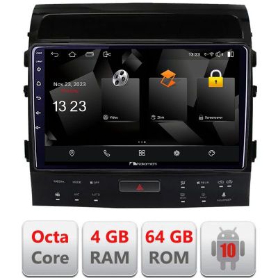 Navigatie Toyota Landcruiser 200 V8 2007-2015 cu navi si 360 Android Octa Core 720p 4+64 DSP 360 camera carplay android auto