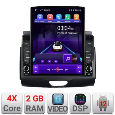 Navigatie Ford Ranger 2015- cu cd Android radio gps internet quad core 2+32 ecran vertical 9.7" Kit-574-2020+EDT-E708