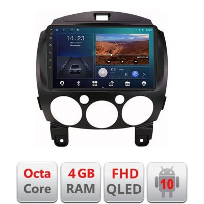 Navigatie Mazda 2 2007-2013 Android radio gps internet quad core 4+64 carplay android auto Kit-mazda2+EDT-E309v3