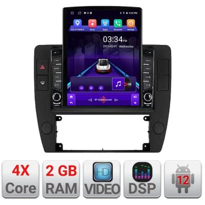 Navigatie Passat B5 1997-2004 ecran tip TESLA 9.7" cu Android Radio Bluetooth Internet GPS WIFI 2+32 DSP Quad Core