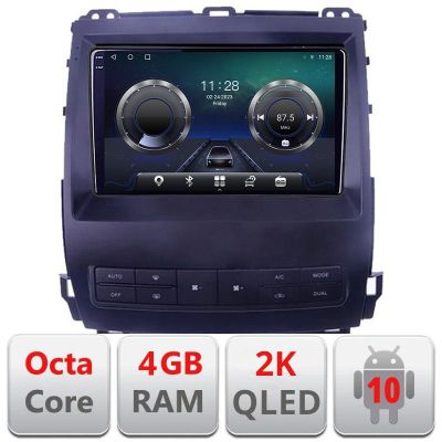 Navigatie Toyota Prado J120 2002-2009 C- j120 Android Octa Core Ecran 2K QLED GPS 4G 4+32GB 360 kit-j120+EDT-E409-2K