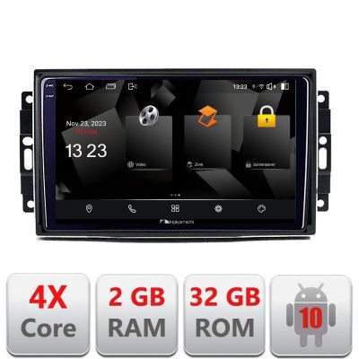 Navigatie Chrysler Jeep 5230-202 Android Ecran 720P Quad Core 2+32 carplay android auto v1