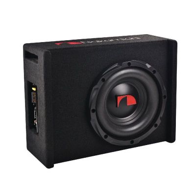 Subwoofer auto activ Nakamichi NBX25M 10" ,1000W max, 150 Watts rms + KIT CABLURI